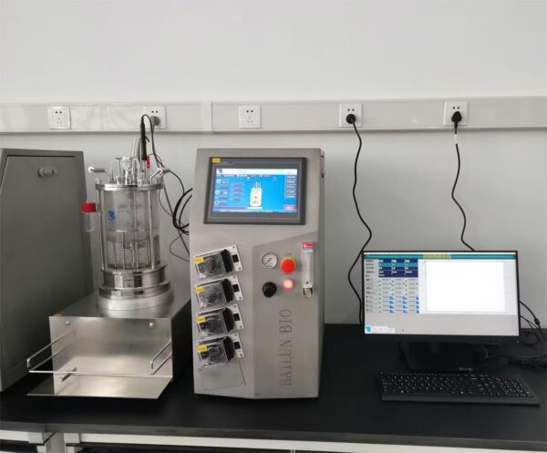 5L Magnetic Driving Glass Bioreactor Fermentor BLBIO-5GC
