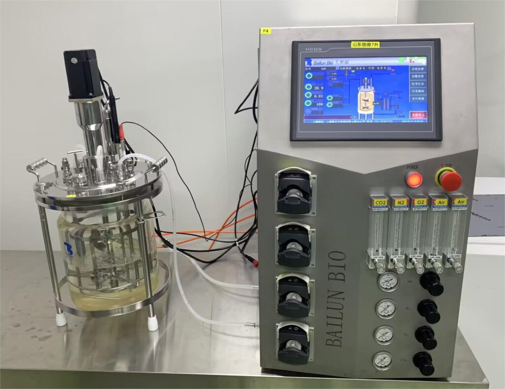 7L Double wall glass bioreactor BLBIO-GJGG