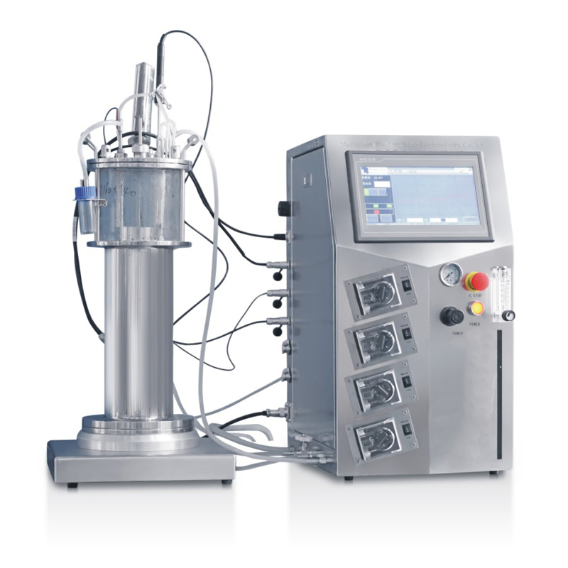 5L off-site sterilization airlift glass fermenter system Ferbio-5GQA