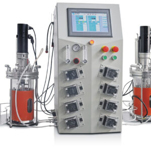 Double mechanical mixing single-wall glass fermenter(desk type) Ferb-XGJG-2-A